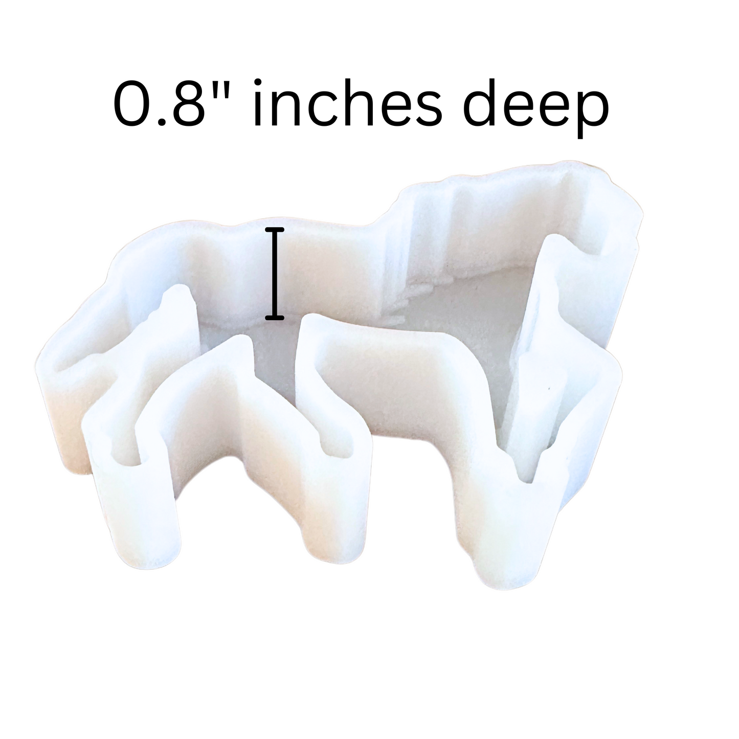 Horse Freshie Silicone Mold 3.25 x 4.1 x 0.8”