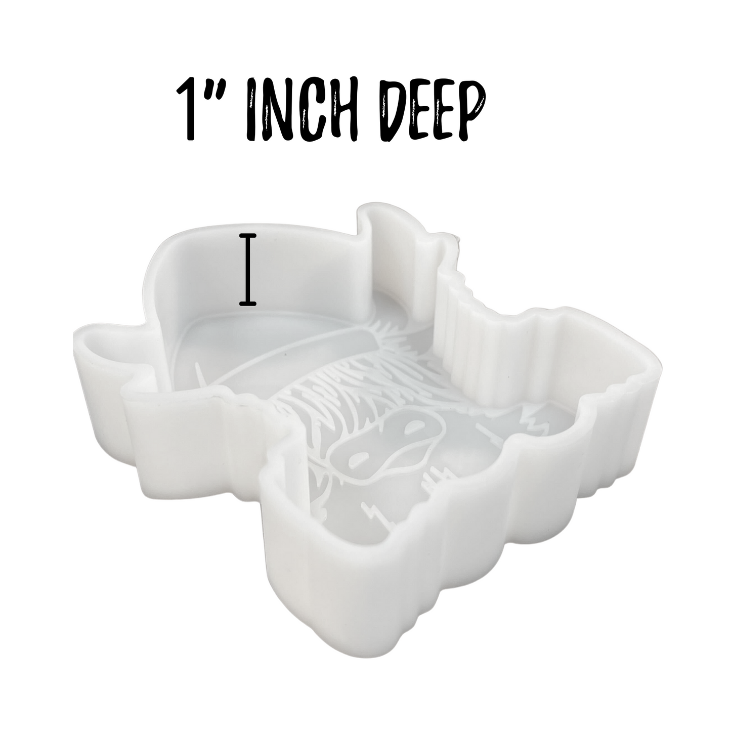 Highland Cow Christmas Santa Hat Silicone Mold