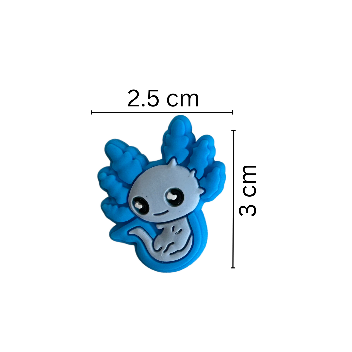 Axolotl Focal Beads Silicone Blue | 12 pk