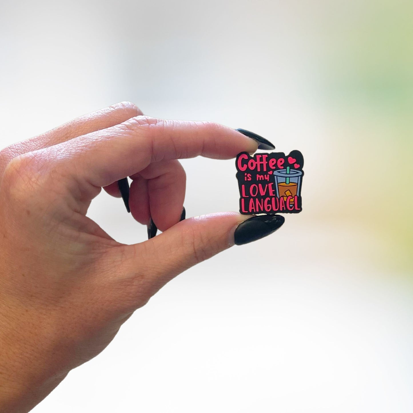 Coffee is My Love Language Silicone Focal Beads 12 pk