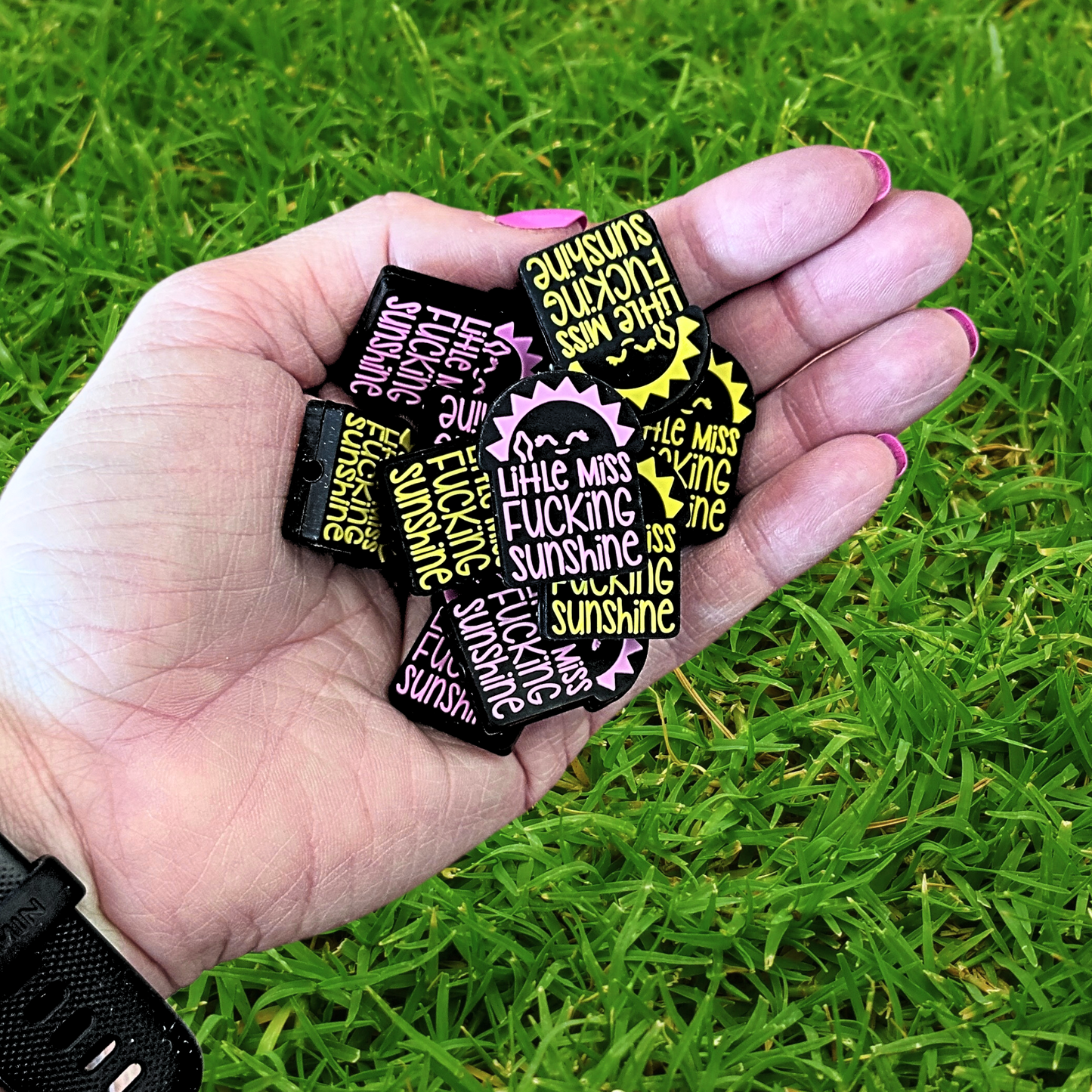 Little Miss F-in Sunshine Silicone Focal Bead Set | 12 Pack