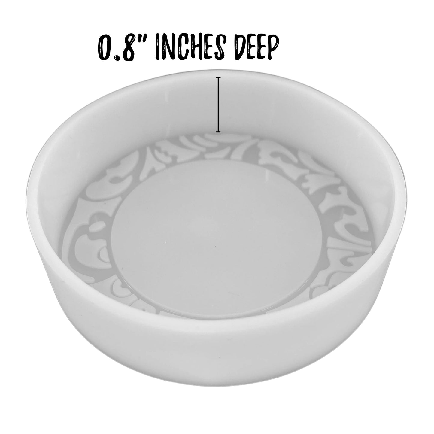 Round Decorated Pattern Design Silicone Mold