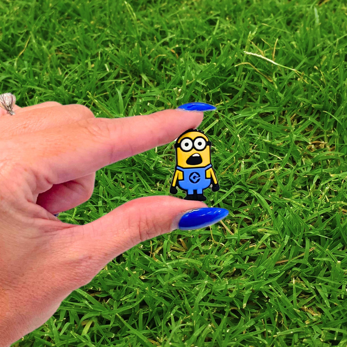 Yellow Movie Me Character Kids Silicone Focal Bead | 12pk