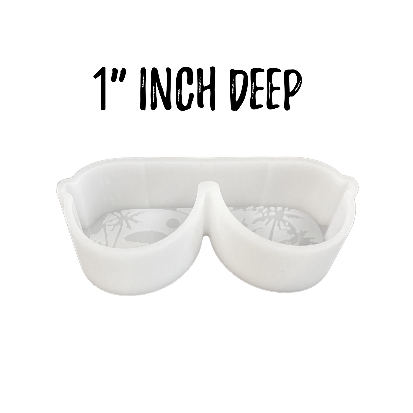 Sunglasses with Beach Scene Silicone Mold