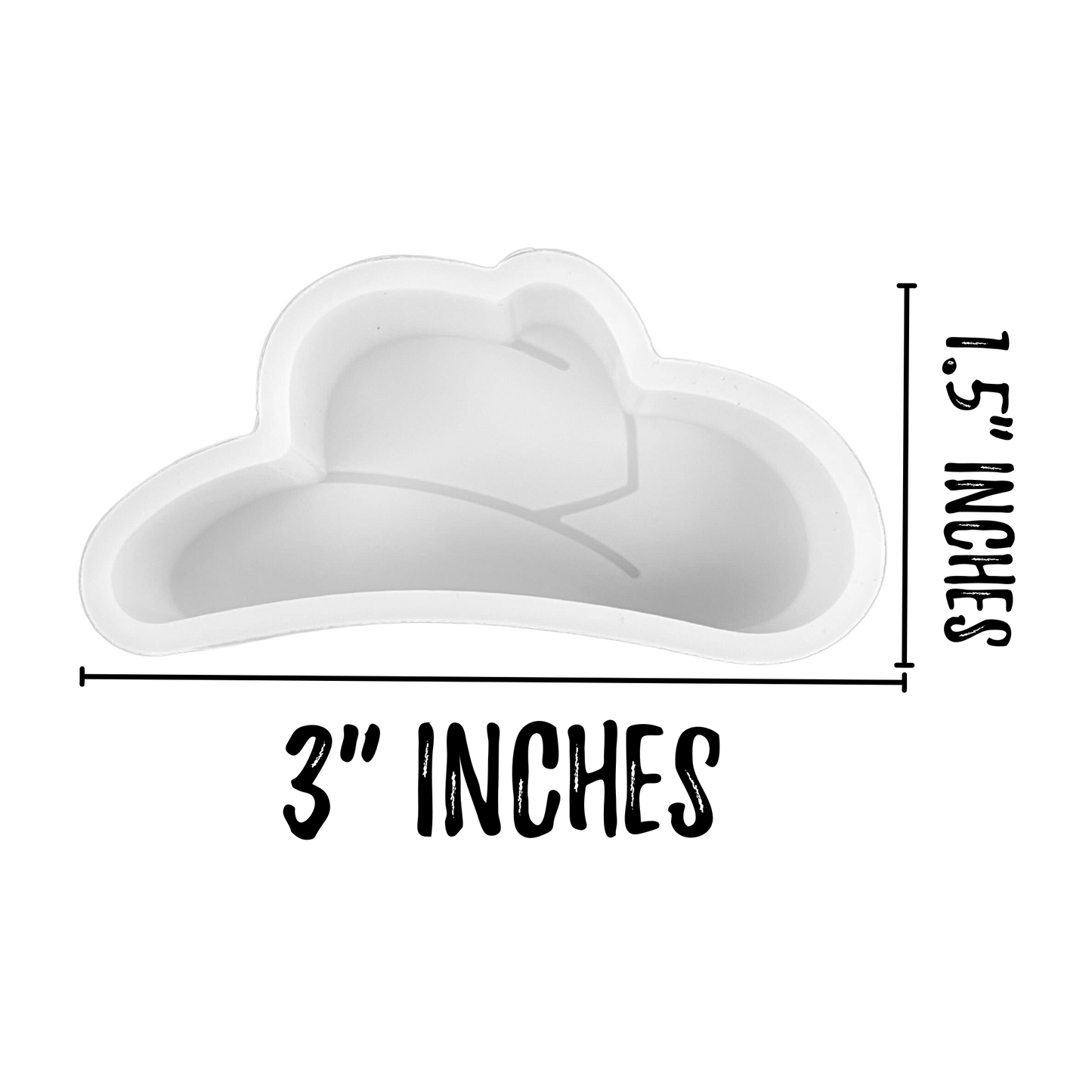 Small Cowboy Hat Freshie Mold