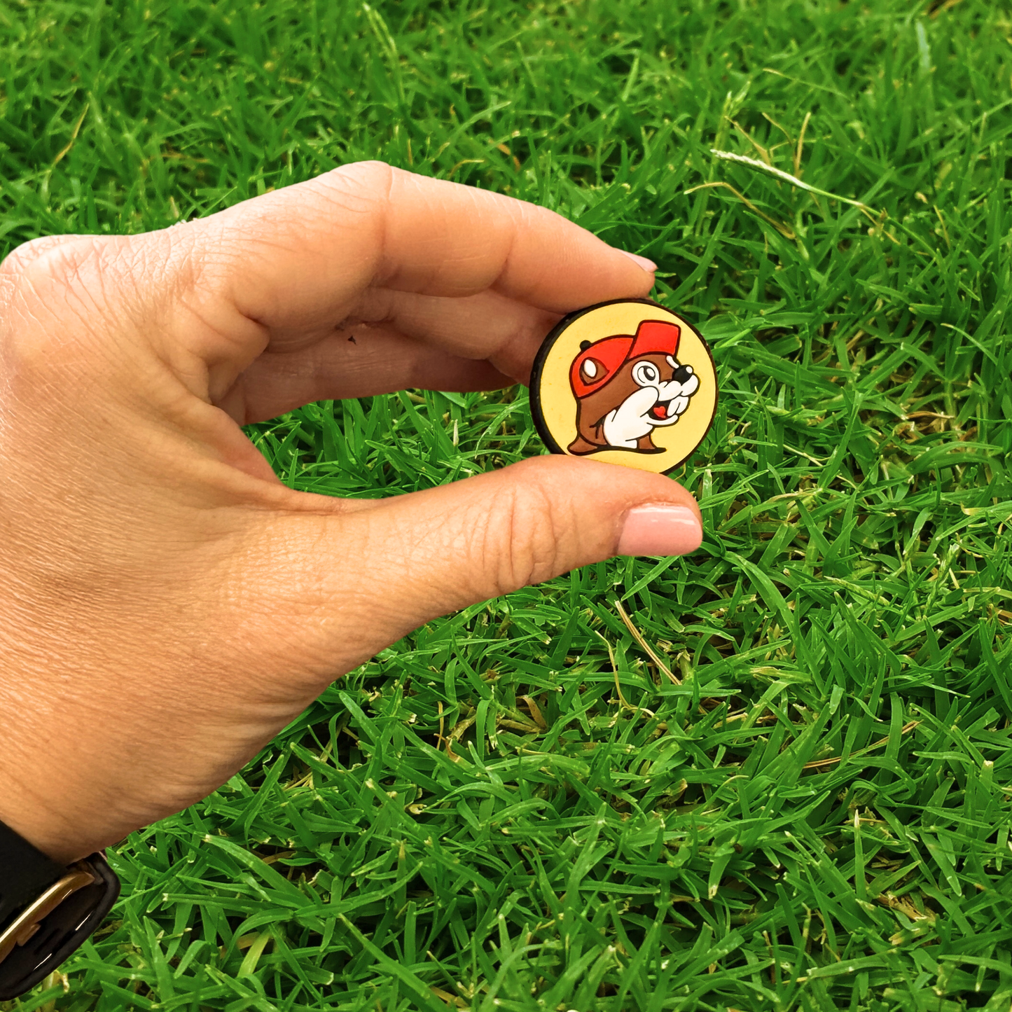 Gas Station Beaver Bucey Texas Silicone Focal Bead | 12 Pack