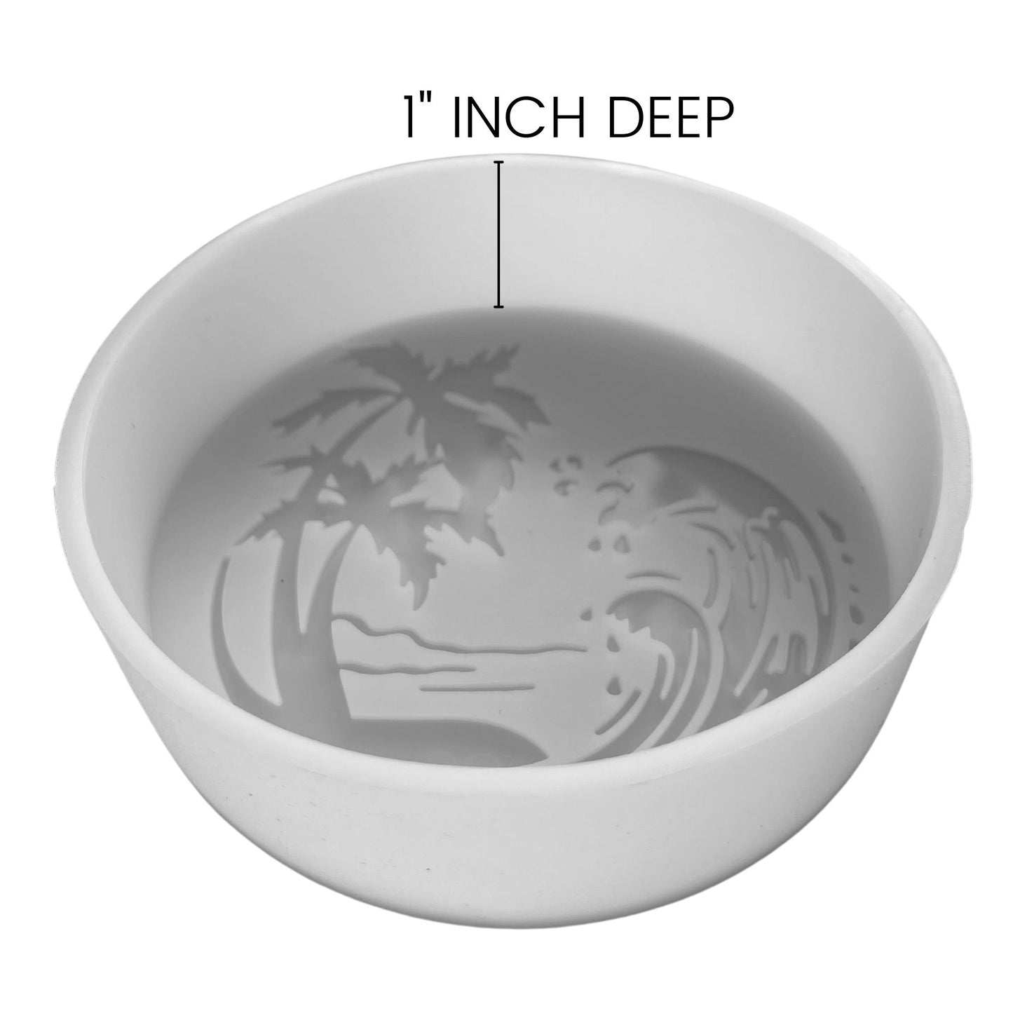 Tropical Beach Circle Silicone Mold