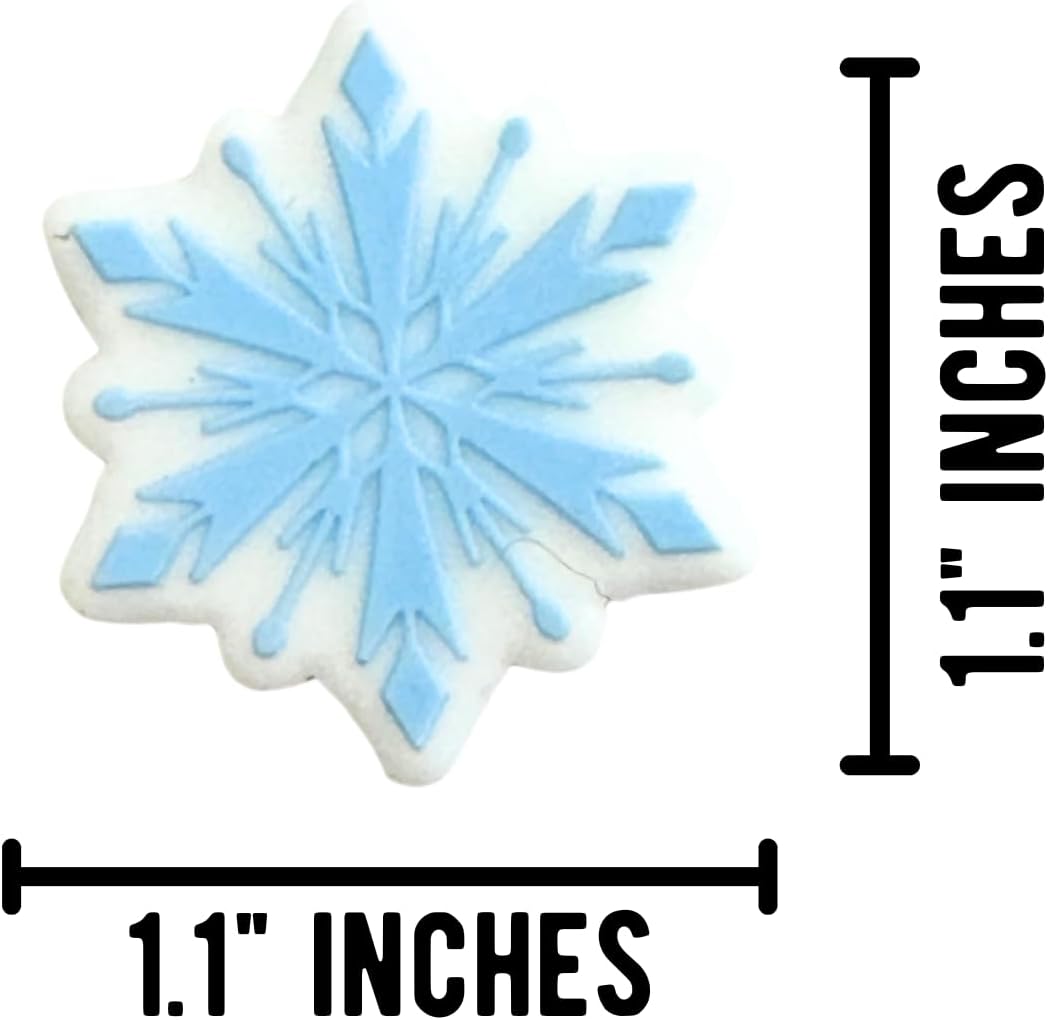 Snowflake Silicone Focal Bead | 12 Pack