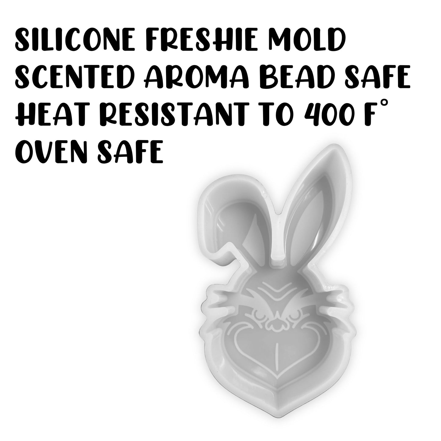 Easter Grouch with Bunny Ears Silicone Mold