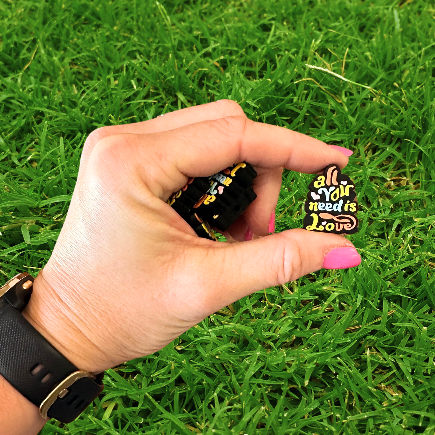 All You Need is Love Silicone Focal Beads | 12 Pack