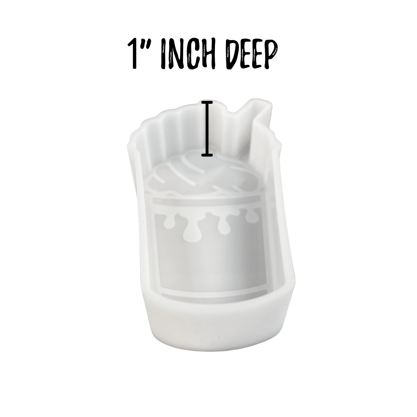 Coffee Drip Cup Mug Frappuccino Whipped Cream Straw Silicone Mold