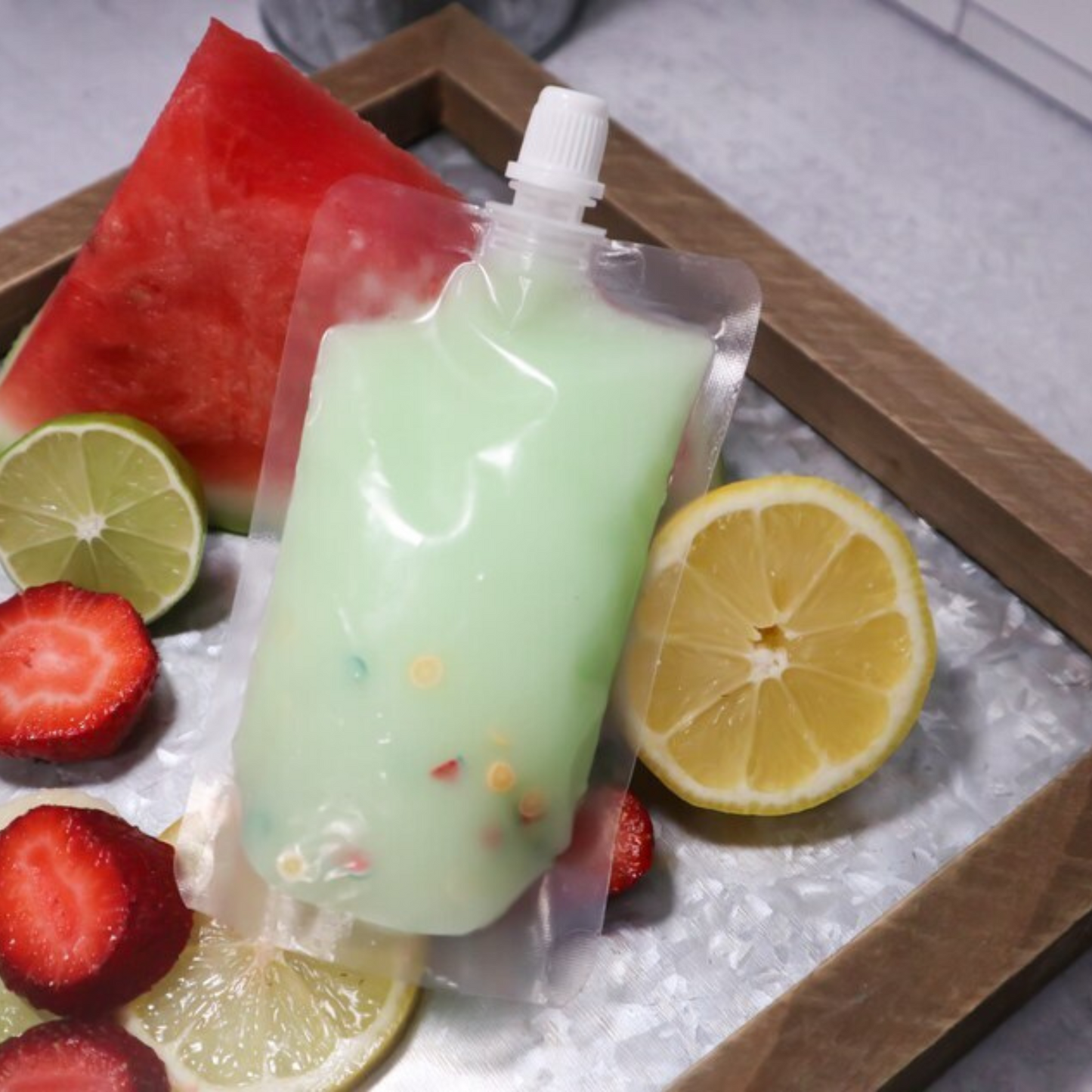 Squeezable Wax Melt Pouches for Scented Liquid Wax Clear Bottles with Lids Stands Up 500 mL (10-15oz.) | 20 pk