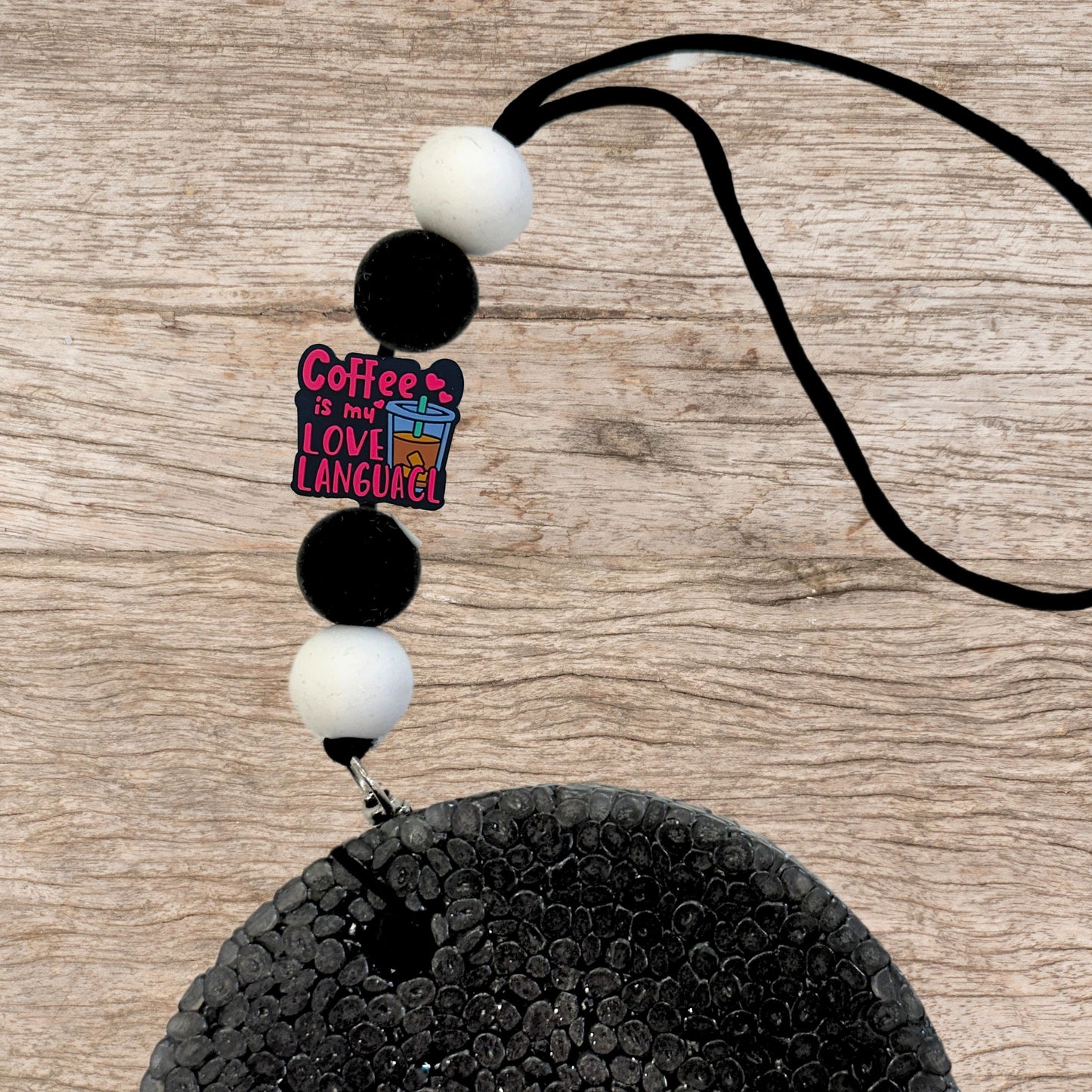 Coffee is My Love Language Silicone Focal Beads 12 pk