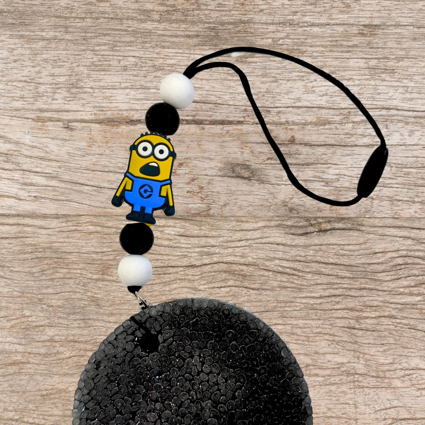 Yellow Movie Me Character Kids Silicone Focal Bead | 12pk