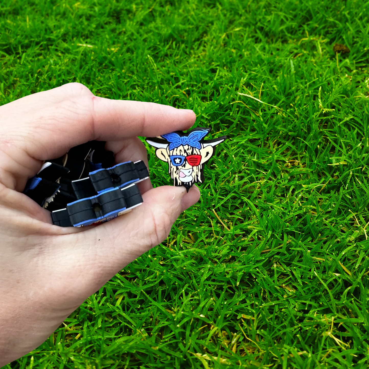 American Cow Silicone Bead | 12 pk