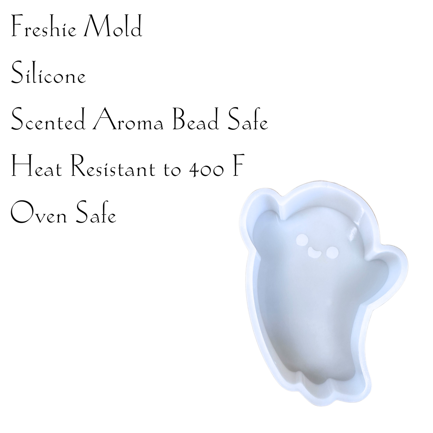 Happy Ghost Boo  Silicone Mold