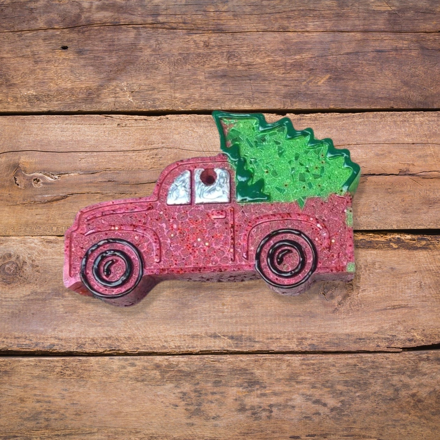 Christmas Truck with Tree Silicone Mold