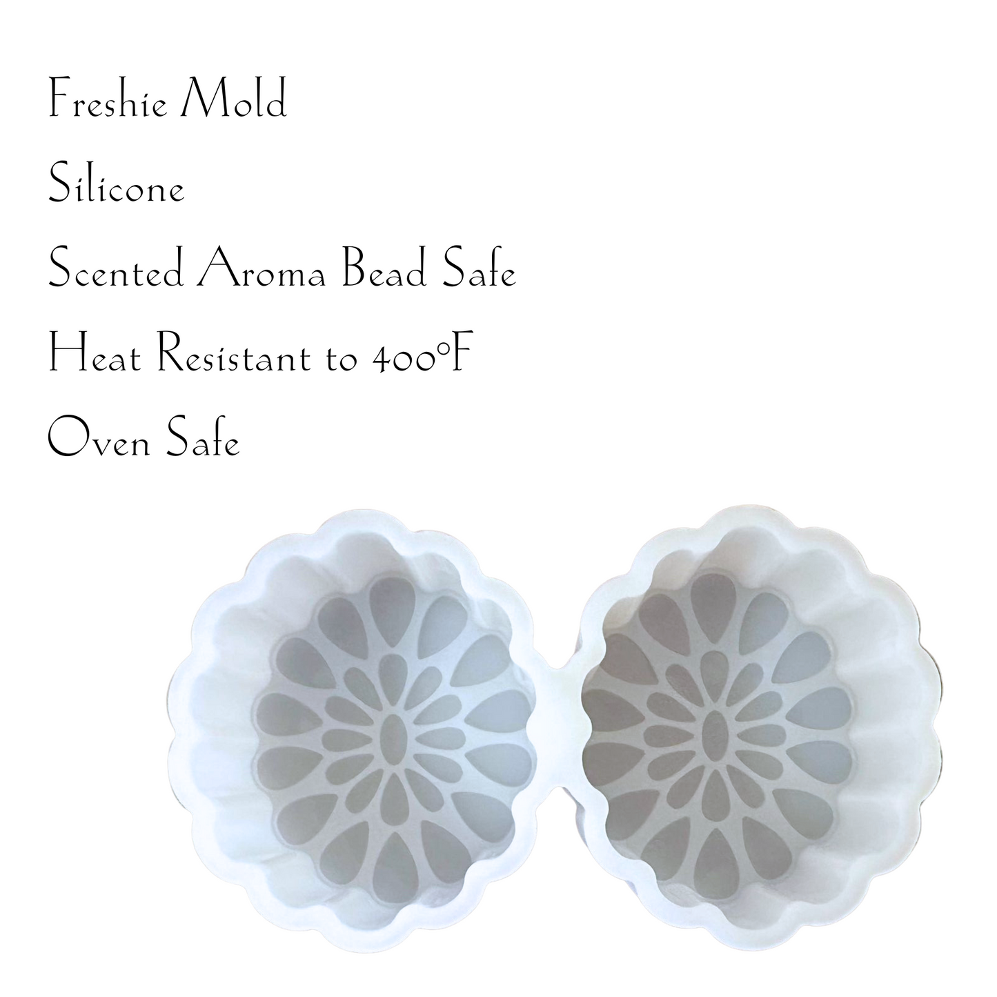 Conchos Squash Turquoise Silicone Mold Vent Clips