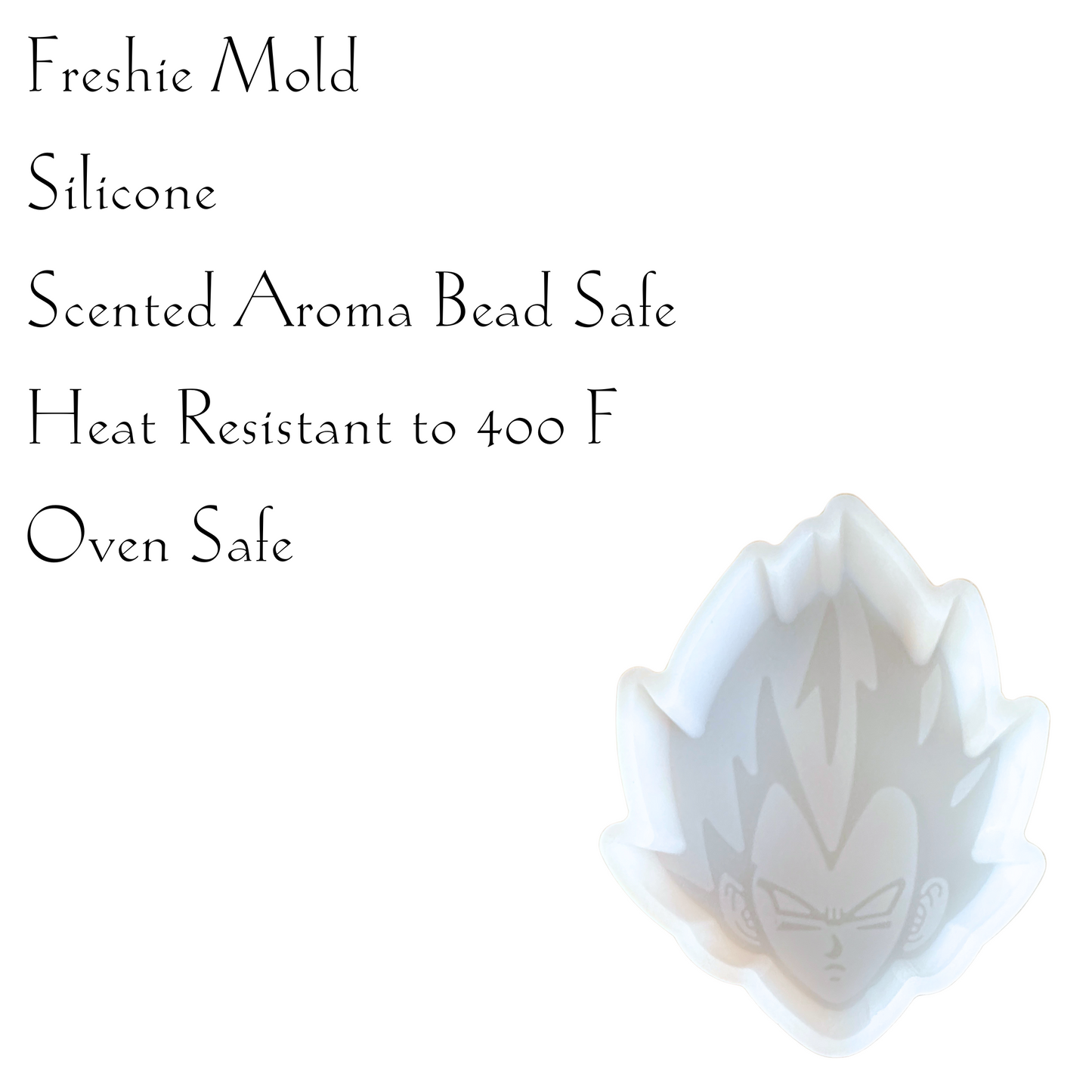 Anime Ball Veg ETA Freshie Silicone Mold 3 x 4 x 0.8”