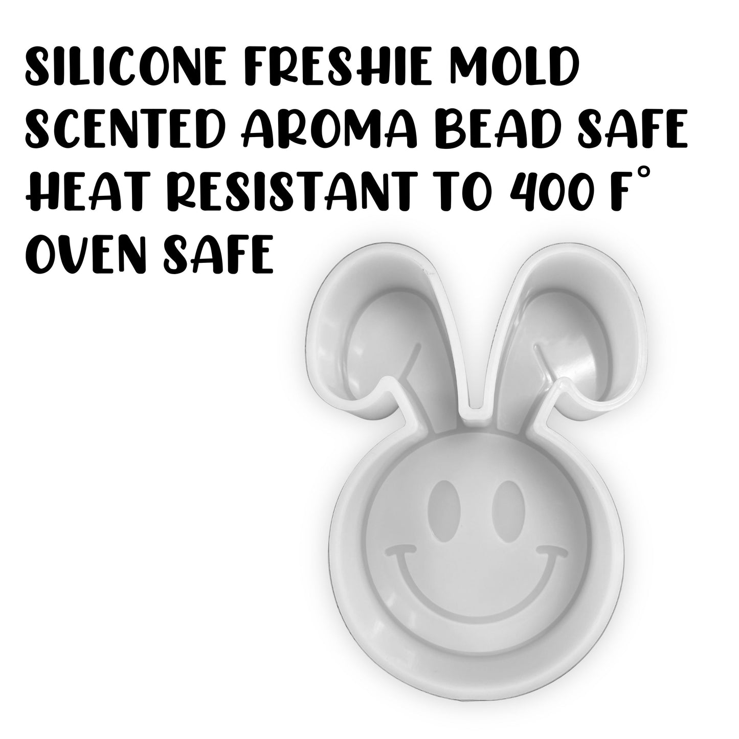 Easter Bunny Ears Smiley Face Silicone Mold