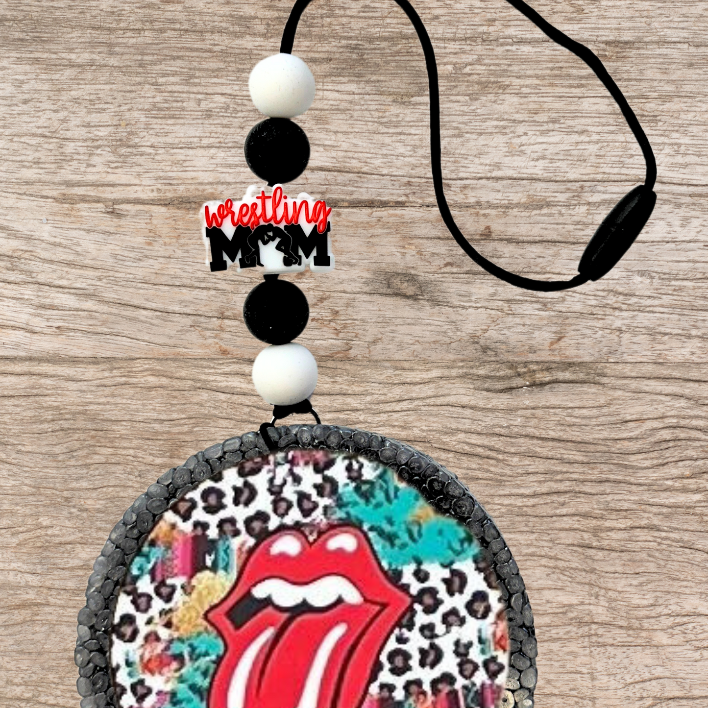 Wrestling Mom Silicone Focal Bead | 12 pack