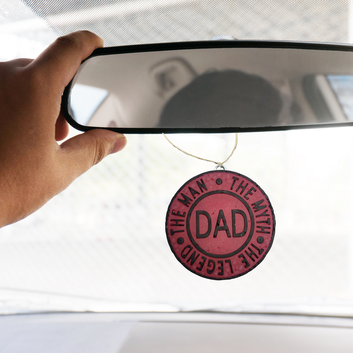 Dad The Man The Myth The Legend Freshie Silicone Mold 3.5 x 3.5 x 0.8”