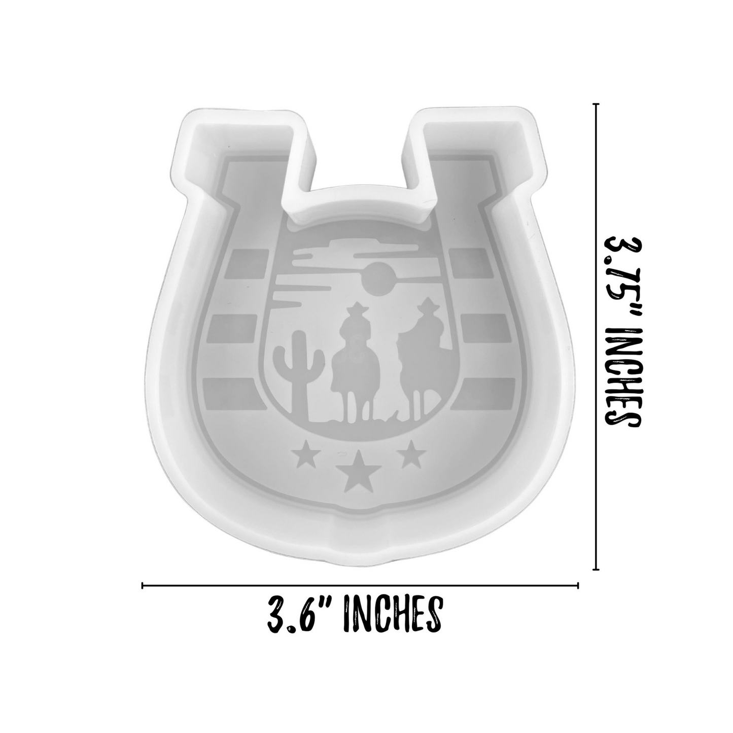 Western Theme Silicone Mold 4 pk