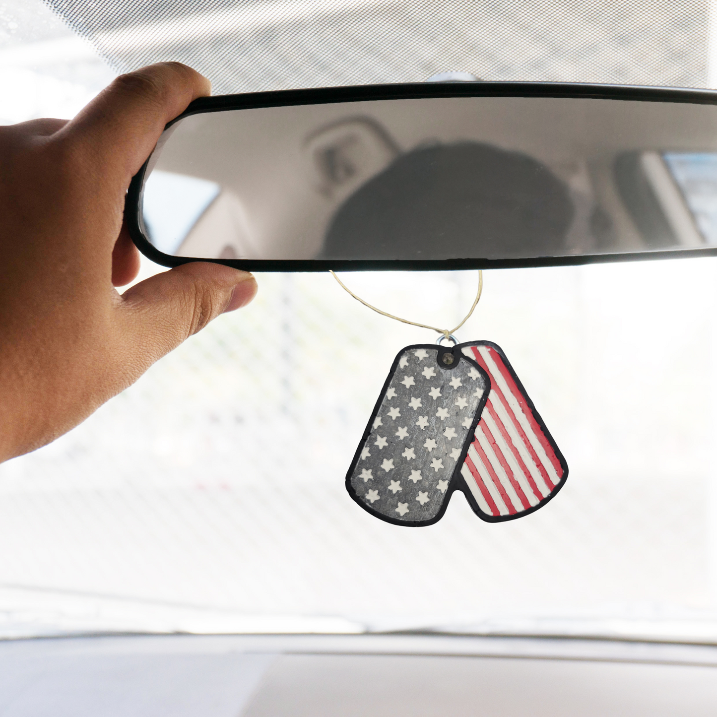 Military Dog Tags Freshie Silicone Mold 3.5 x 4 x 0.8”