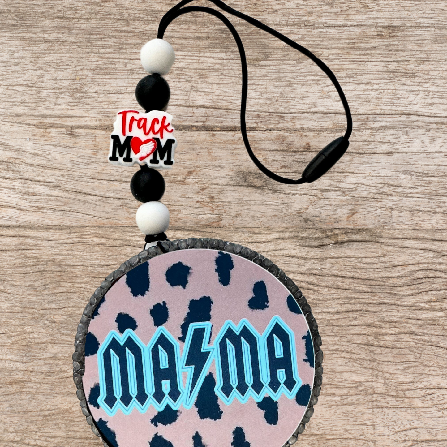 Track Mom Silicone Focal Bead | 12 Pack