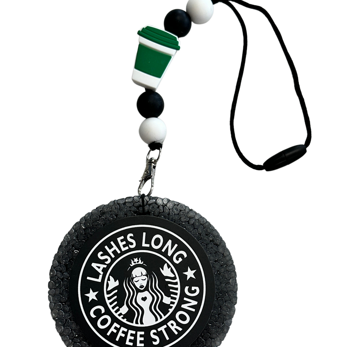 Coffee Cup Mixed Focal Beads Silicone | 12 pk