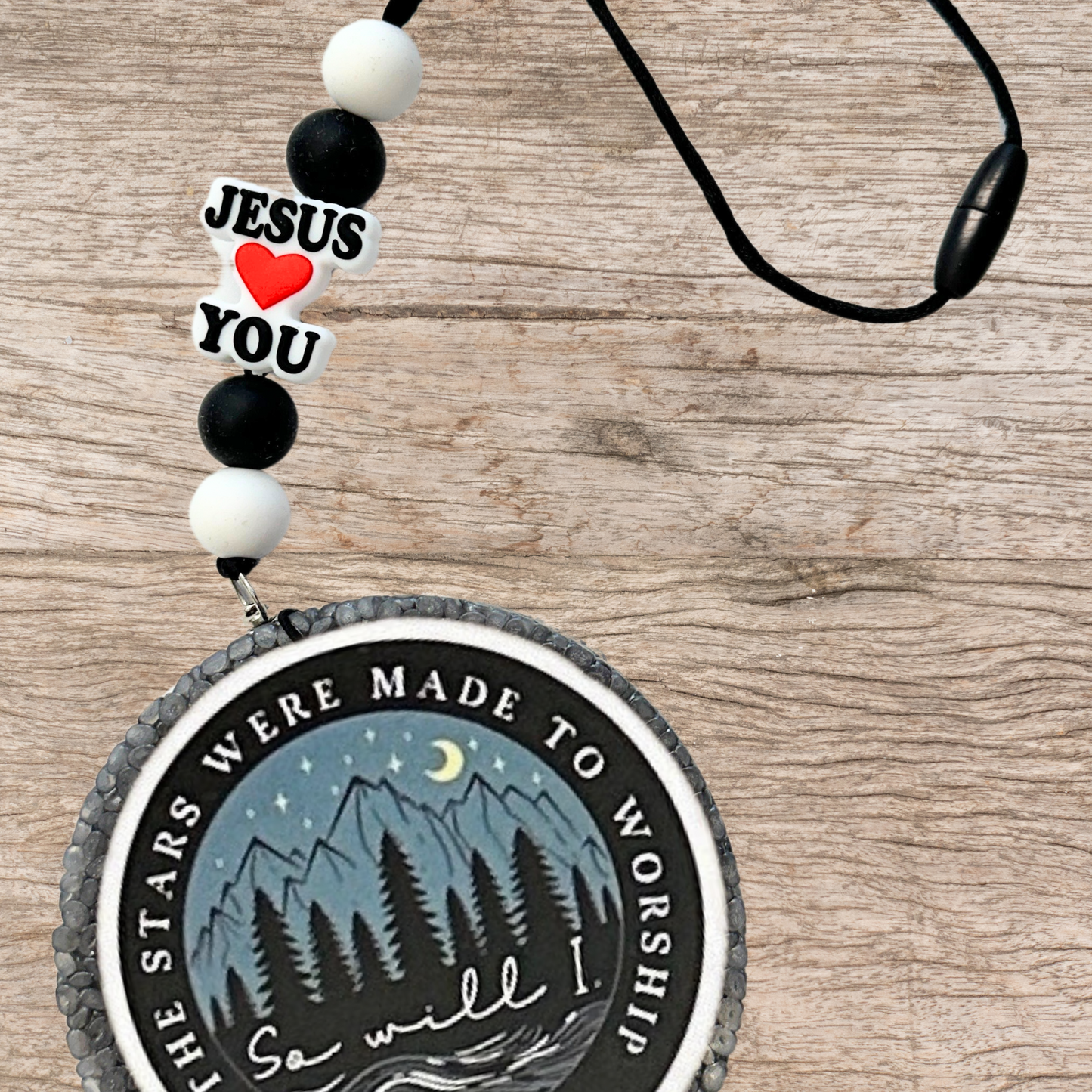 Jesus Loves You Silicone Focal Bead | 12 pack