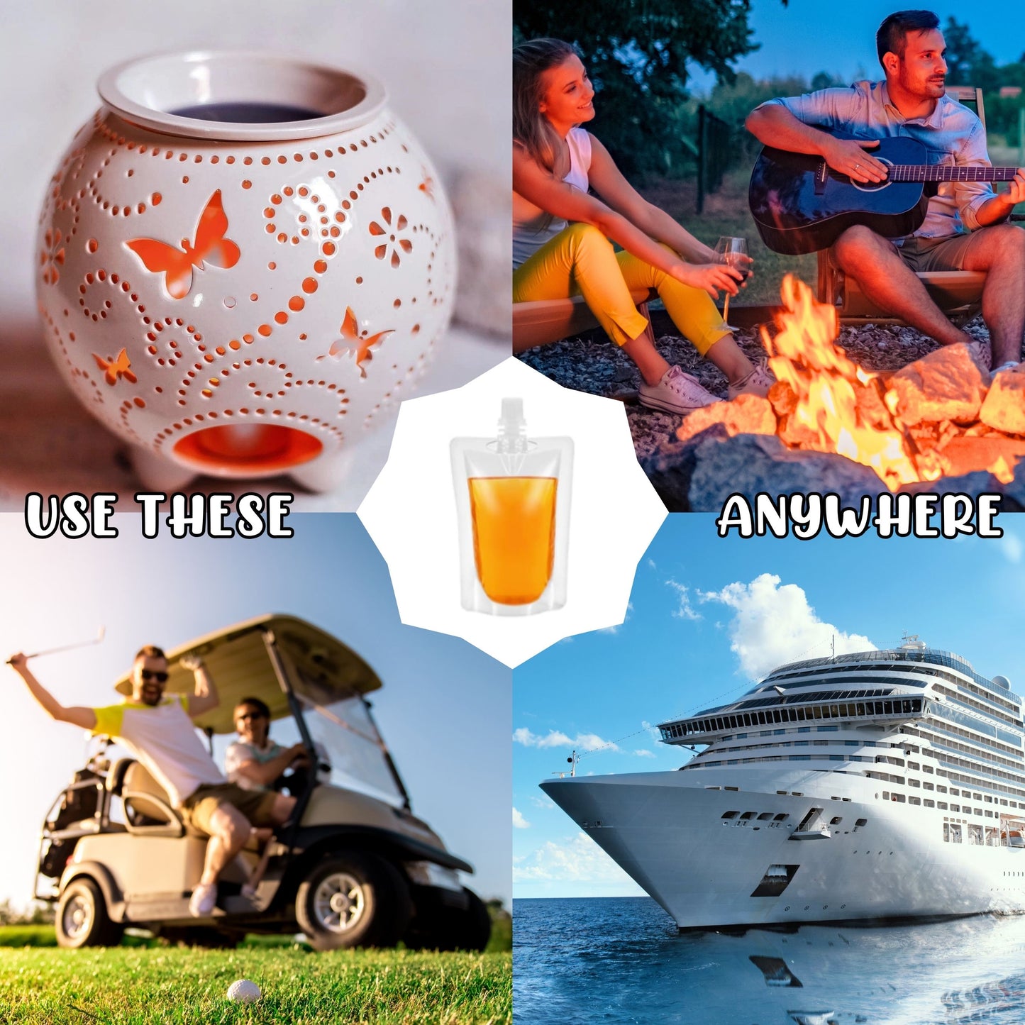 Squeezable Wax Melt Pouches 250ml / 8.45oz 20pk