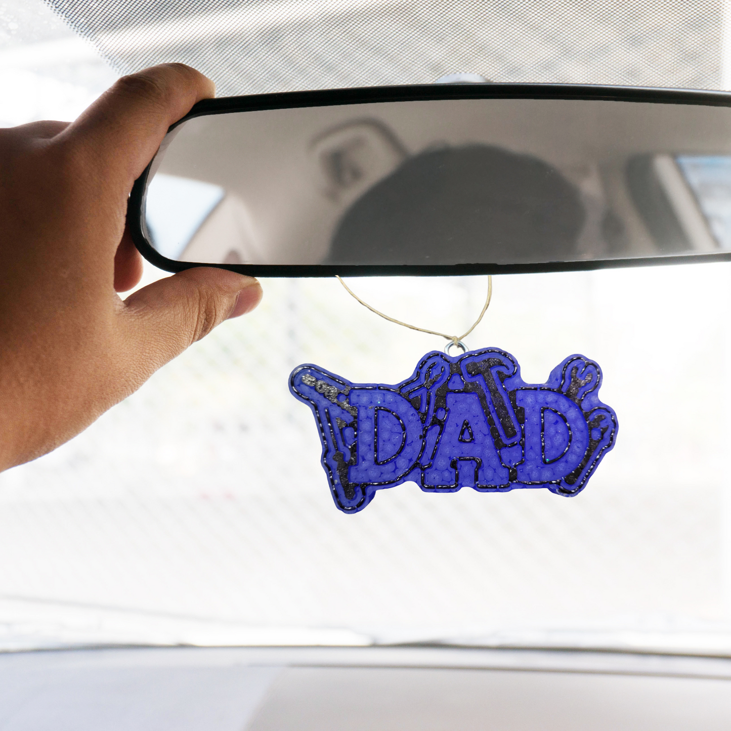 Dad with Tools Silicone Mold 1.75 x 4.5 x 0.8”