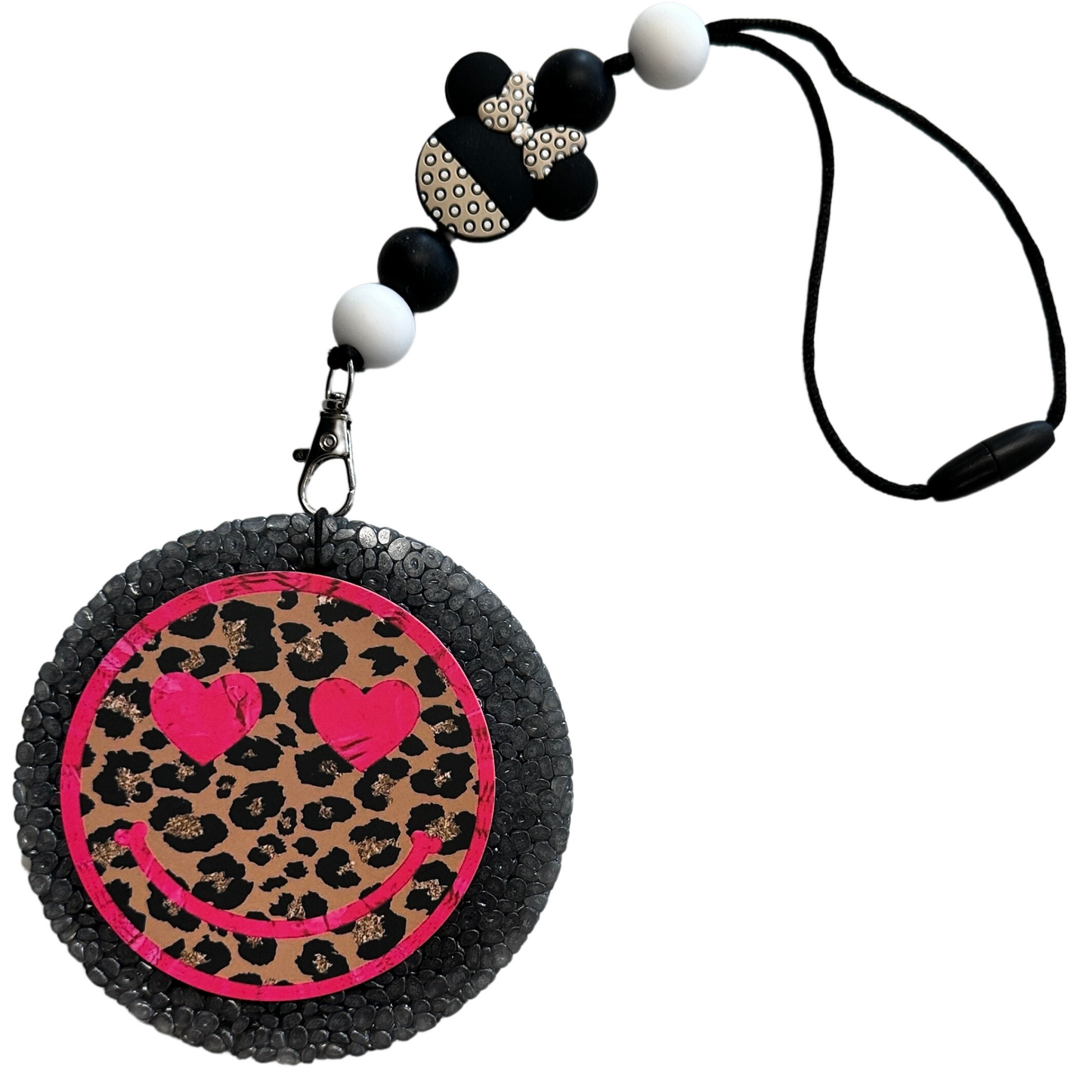 Mouse Ears Assorted Colors Focal Beads Silicone | 12 pk