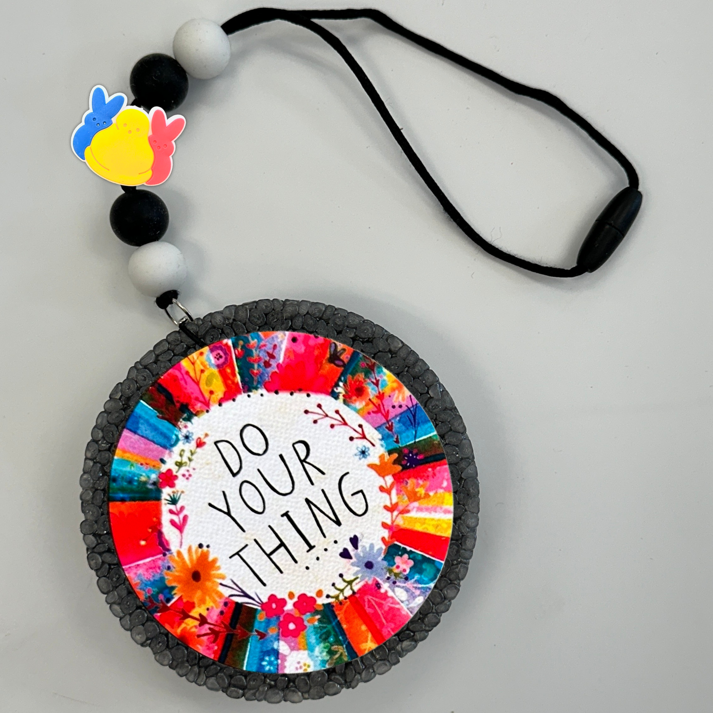 Easter Bunny Marshmallow Shaped Silicone Focal Bead | 12 pk