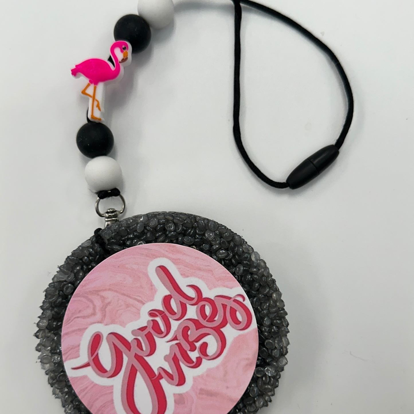 Pink Flamingo Silicone Focal Bead | 12 Pack