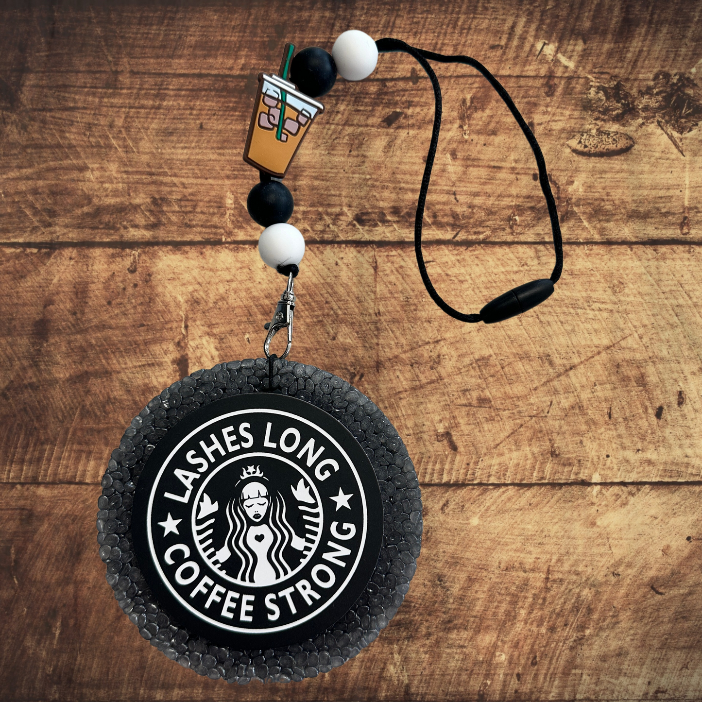 Iced Coffee Focal Beads Silicone | 12 pk