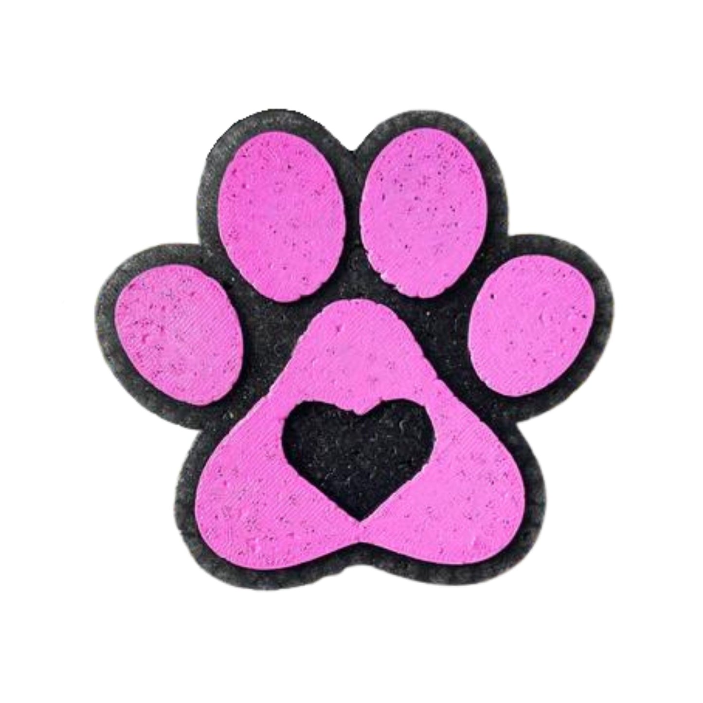 Paw Print with Heart Silicone Mold