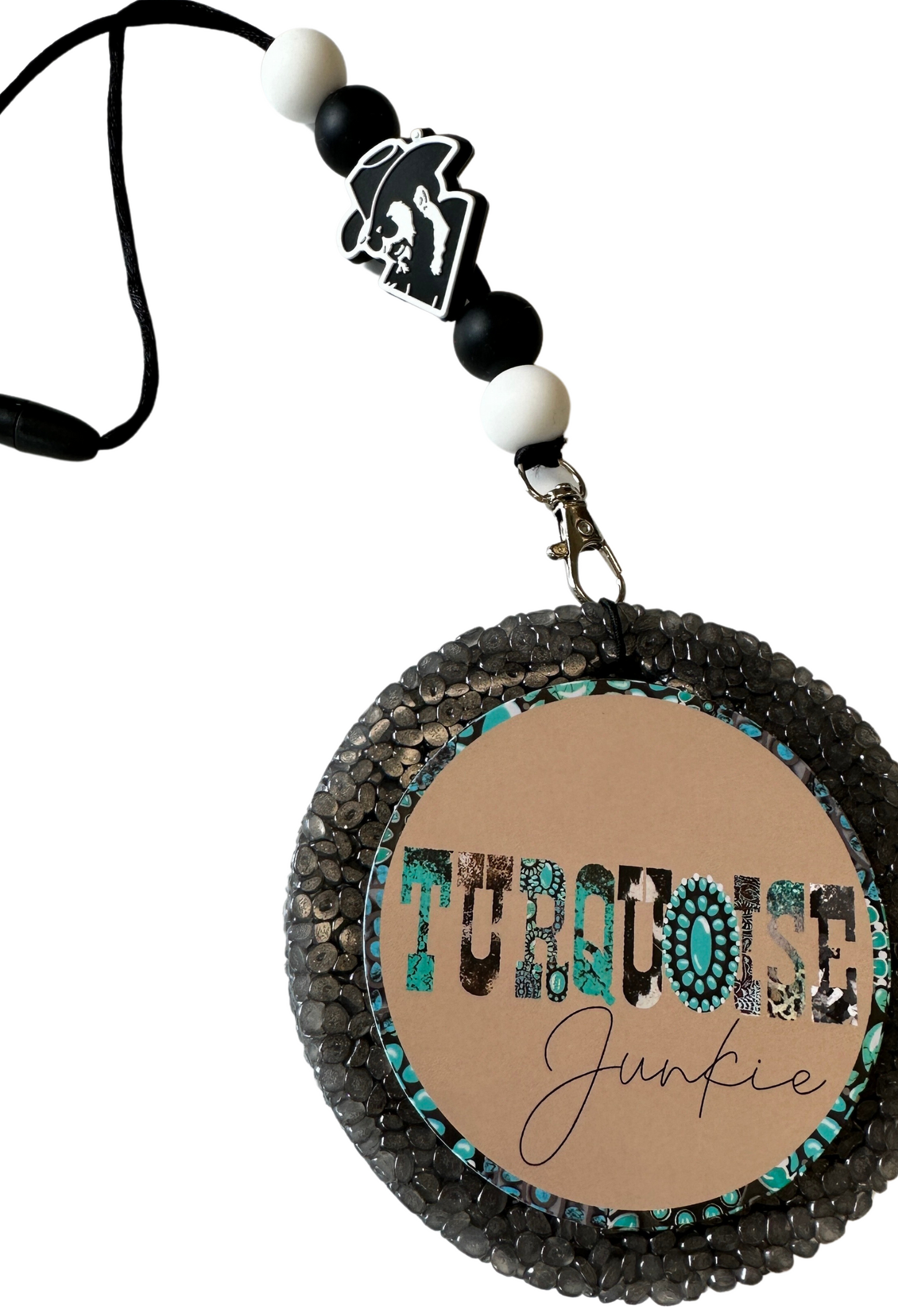 Cowboy Character with Hat Silicone Bead | 12 pk