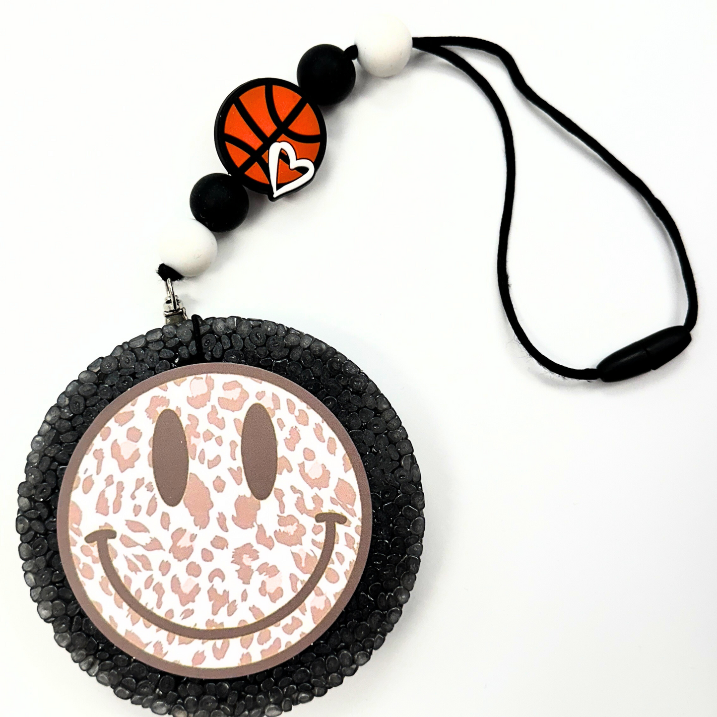 Basketball with Heart Silicone Beads| 12 pk