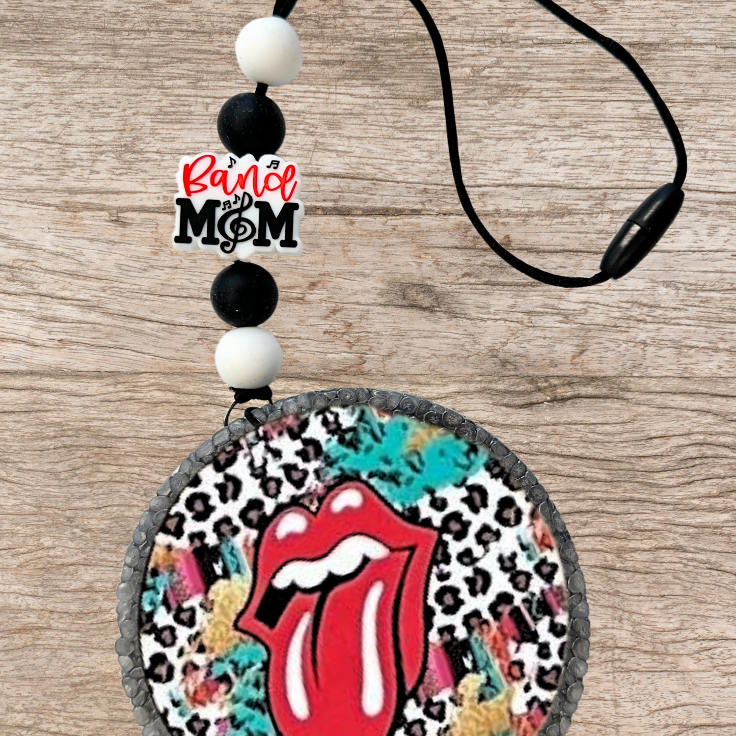 Band Mom Silicone Focal Bead | 12 pack