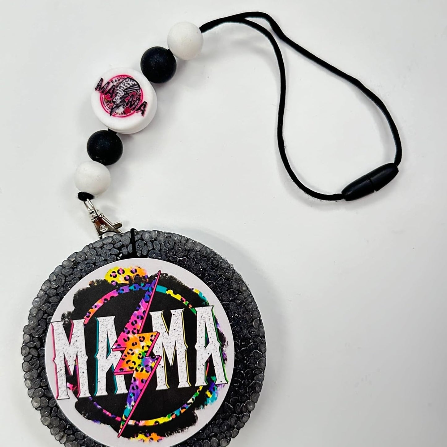 Mama Lightning Bolt Silicone Bead | 12 pk