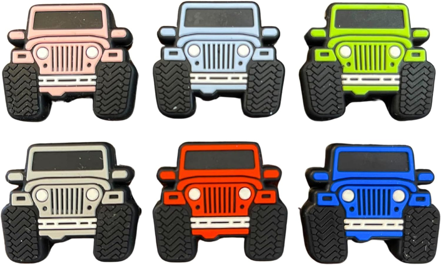 Off Road SUV Silicone Focal Bead Set | 12 Pc Mixed Pack