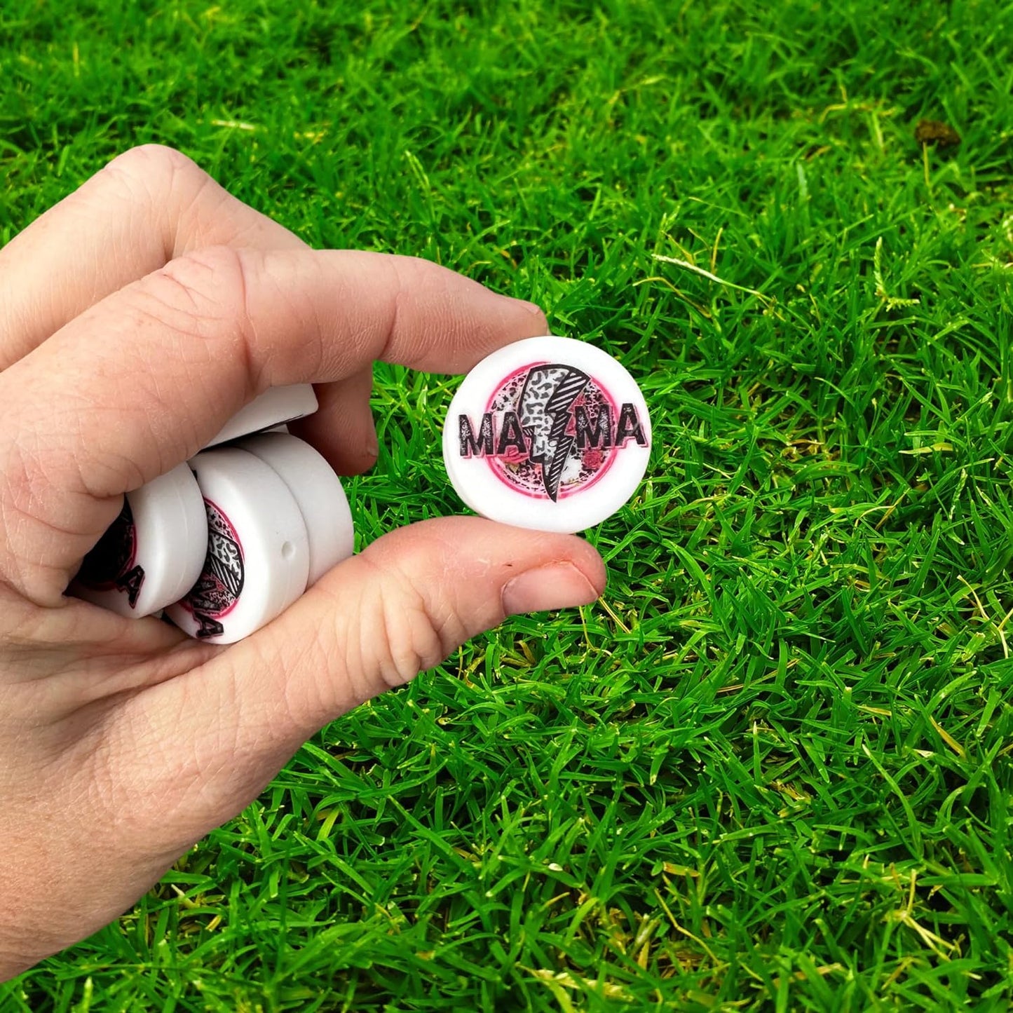 Mama Lightning Bolt Silicone Bead | 12 pk