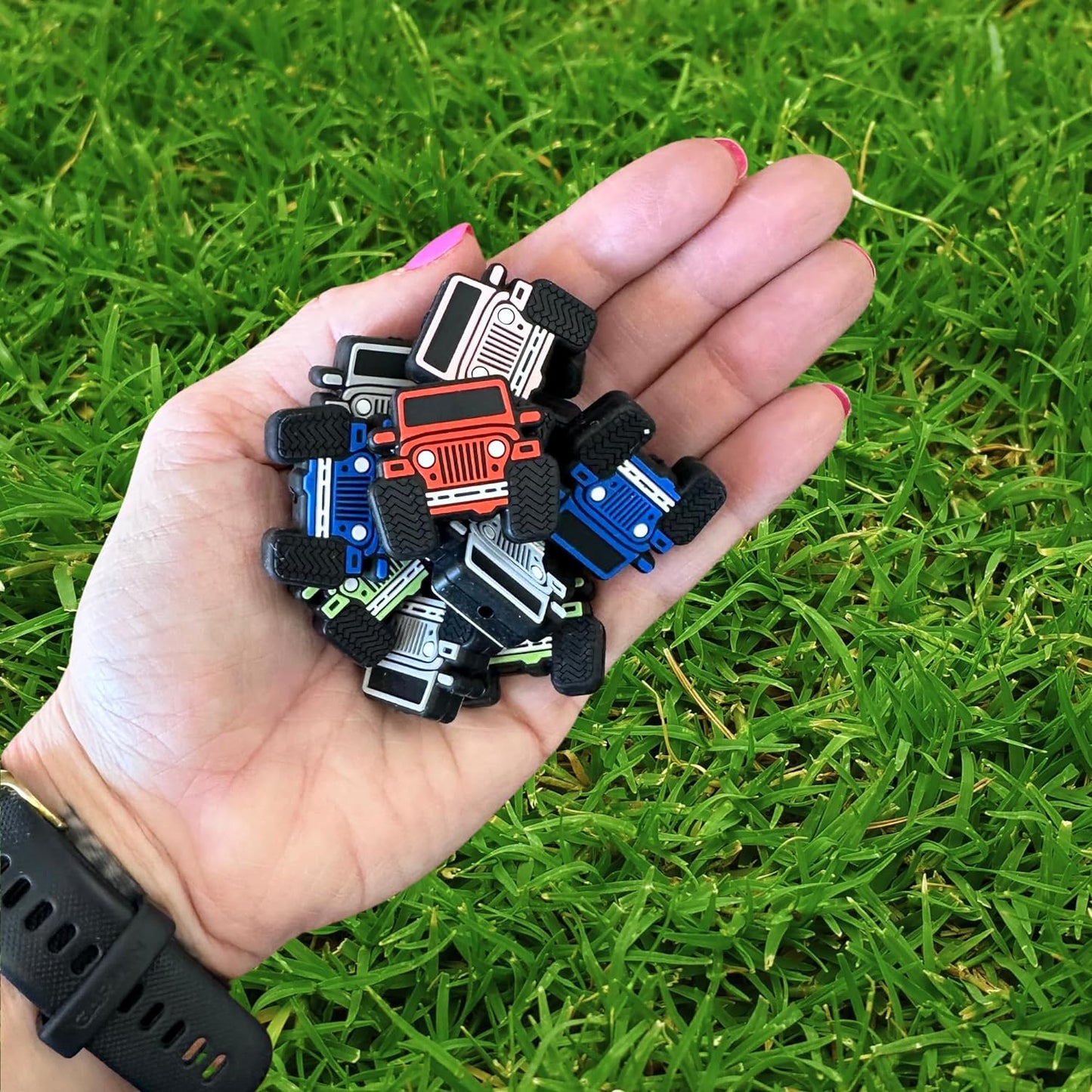 Off Road SUV Silicone Focal Bead Set | 12 Pc Mixed Pack