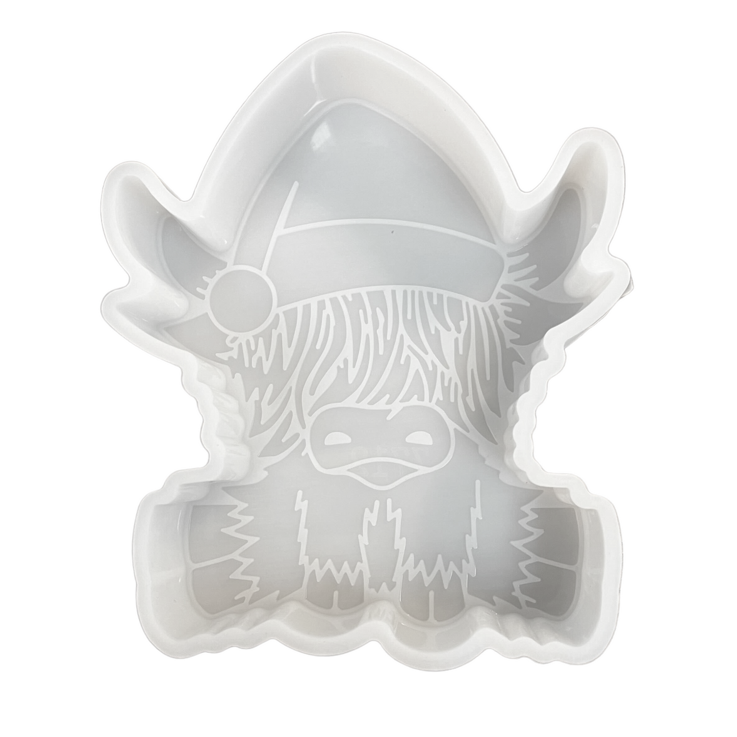 Highland Cow Christmas Santa Hat Silicone Mold