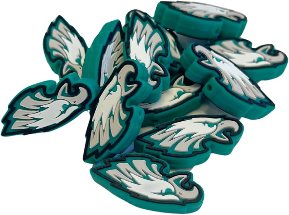 Philadelphia Focal Bead Sports Football 12pk 1.32”