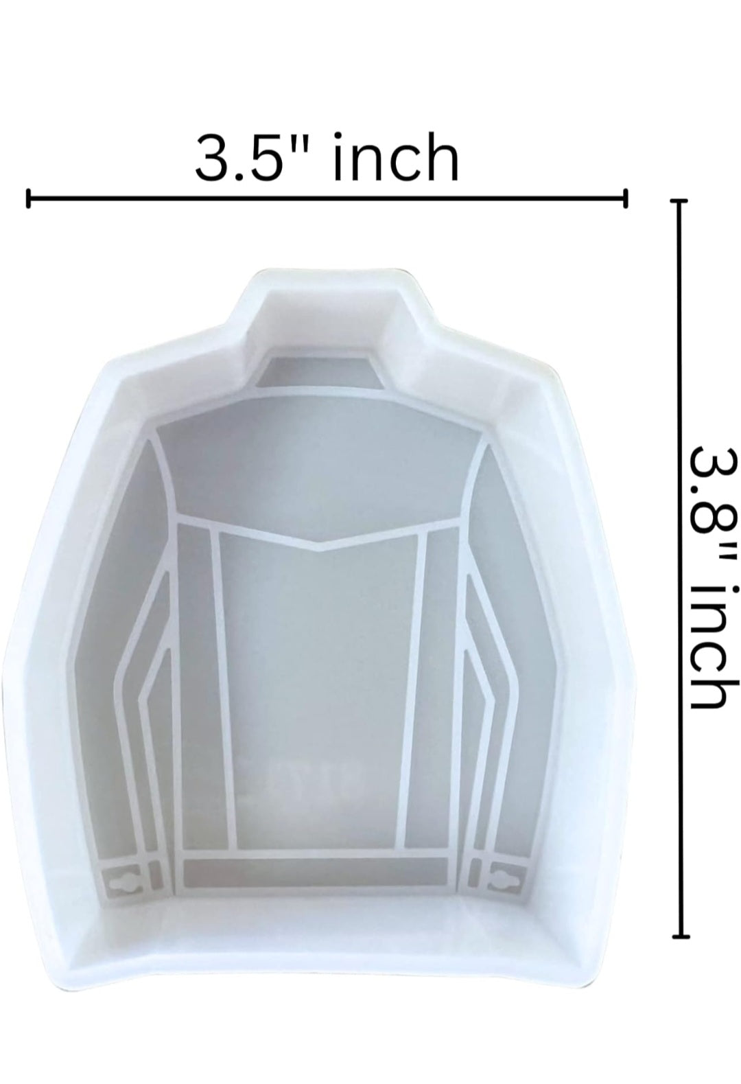 Jean Jacket Car Freshie Silicone Mold | 3.8 x3.5” inch Add Fringe for Scented Aroma Beads Car Candle, Soap Oven Safe to Bake Heat Resistant Rodeo Country Singer