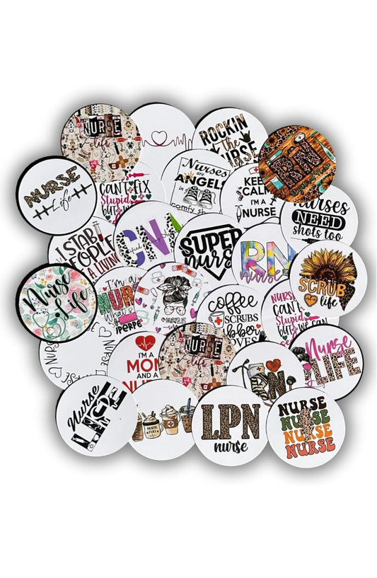 Nurse Freshie Cardstock Circles Cutouts Rounds | 24 pk mixed |