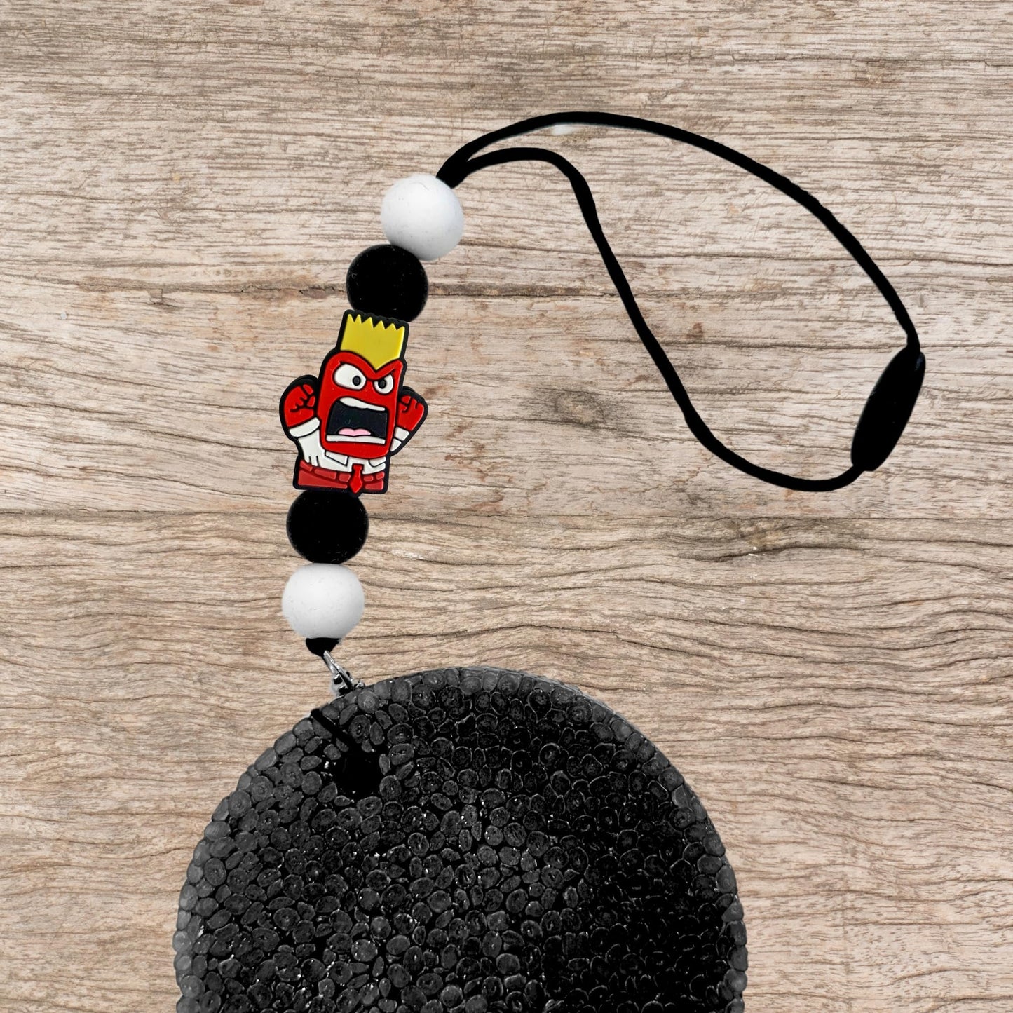 Lashicorn Emotions Characters Silicone Focal Beads Movie Joy Anger Sadness Embarrassment Mixed Bulk 12pk 3cm for Beadable Pen Keychain